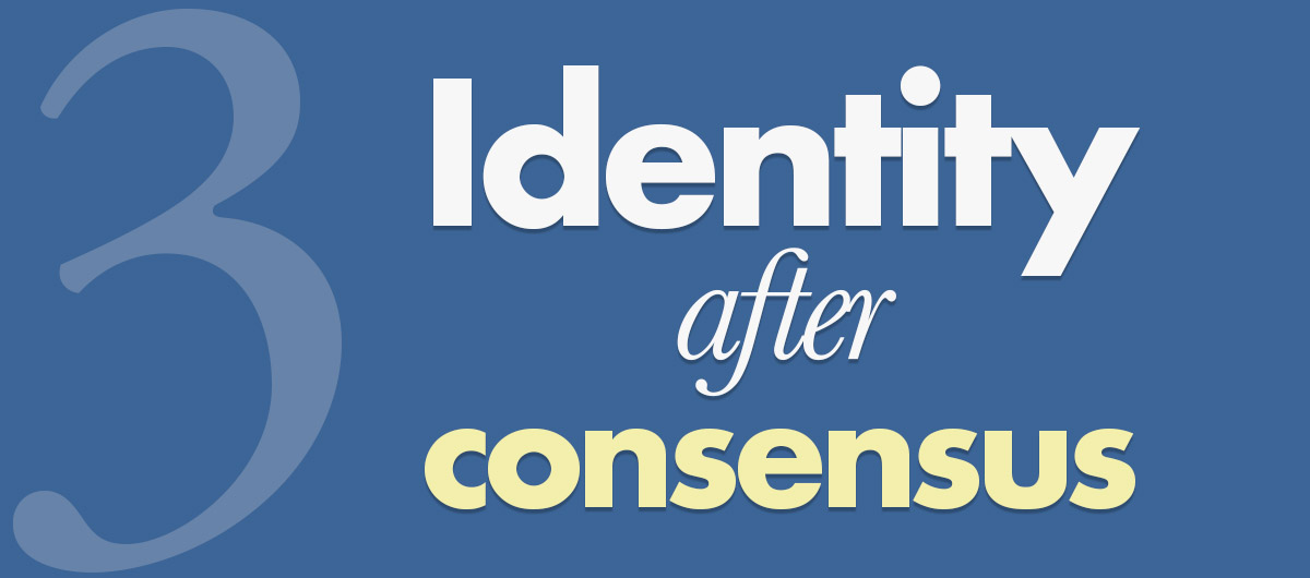 Rebuilding identity without consensus